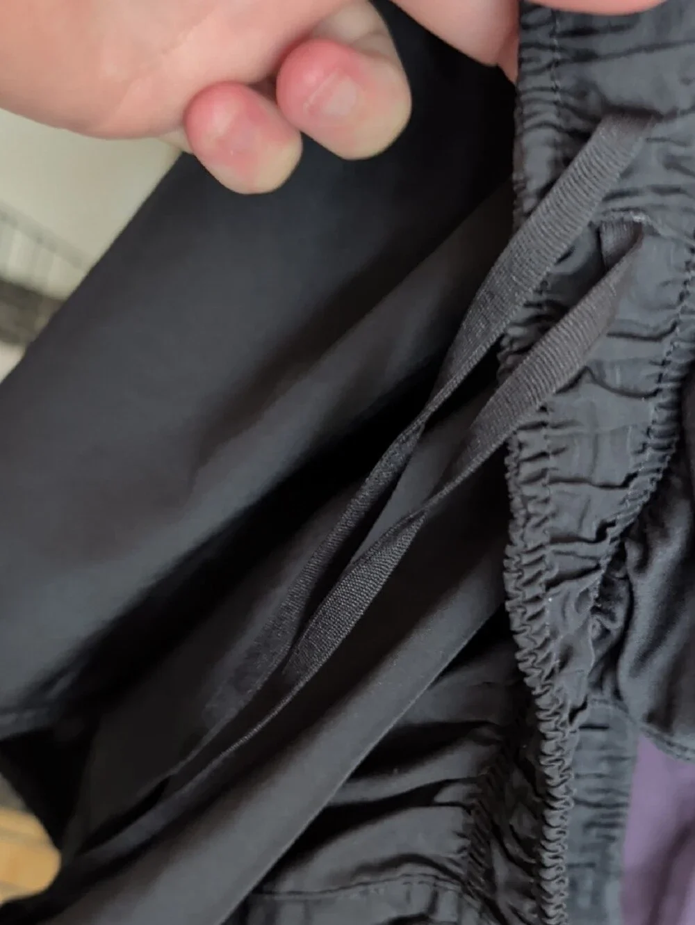 Nike Black Shorts with White Swoosh